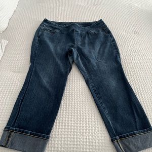 Belle Kim Gravel petite Flexibelle ankle cuffed crop Jean A366701